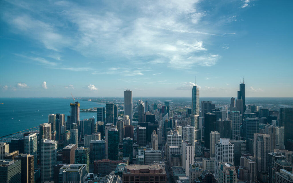 USA, Michigan, Chicago - Illinois, Urban Skyline, City