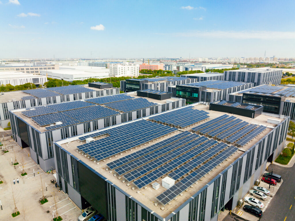 Solar on top of commercial buildings